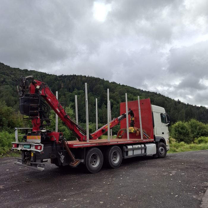 Camion DAF forestier, 2017/12, cu macara Jonsered 1400Z95