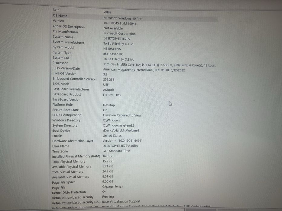 PC Gaming RTX 3060 I5-11400F