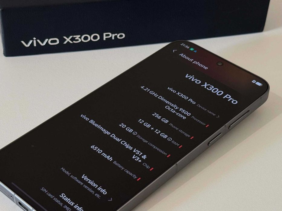 Бартер! НОВ! Vivo X300 Pro Dimensity 9500 / 6510mAh / Dune Brown