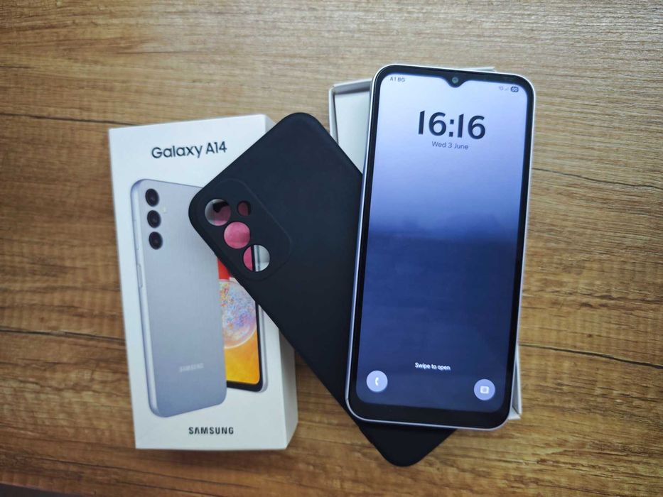 Samsung Galaxy A14 Silver – перфектно състояние, нов – 90€