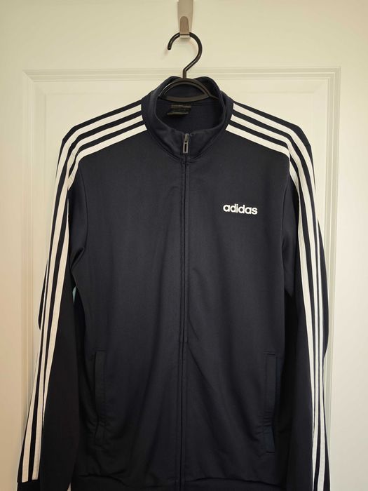 Adidas Men's Essential 3-Stripes Tricot Track Jacket DU0445
