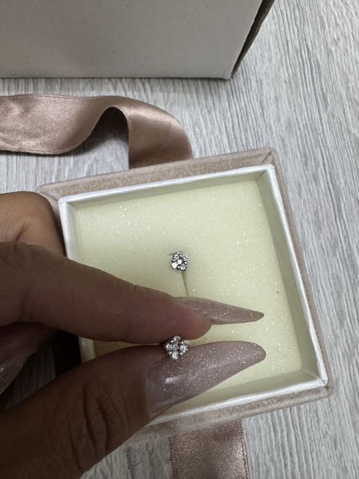 cercei diamante orsini aur alb