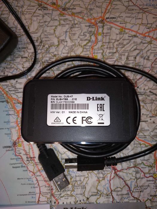 ПРОМО! D-Link hub 7 USB 2.0 powered с захранване