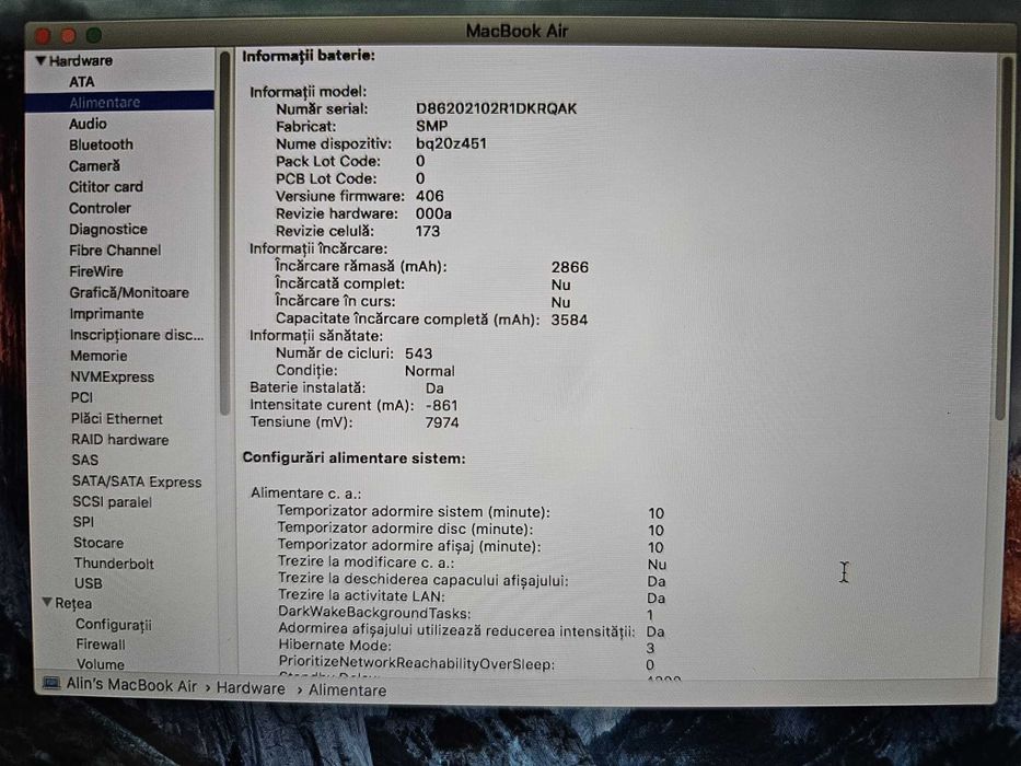 MacBook Air 11” – Intel i5-4GB Ram-Ssd 128Gb