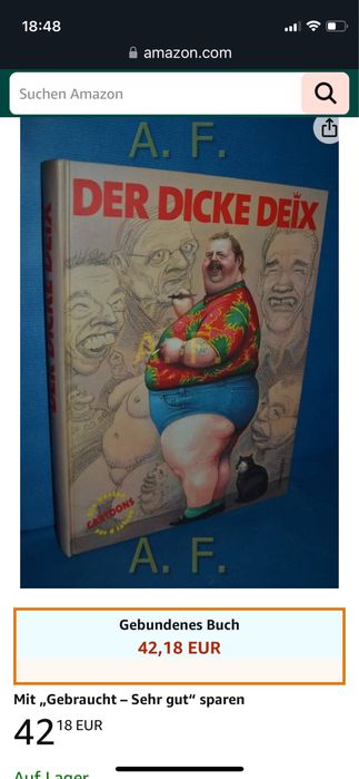 Продава немска книга на  Manfred Deix на Манфред Дайх