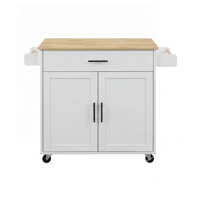 120 см кухненски остров, количка за съхранение с подвижни колела