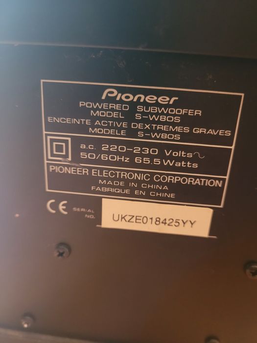 Subwoofer activ Pioneer S-W80S
