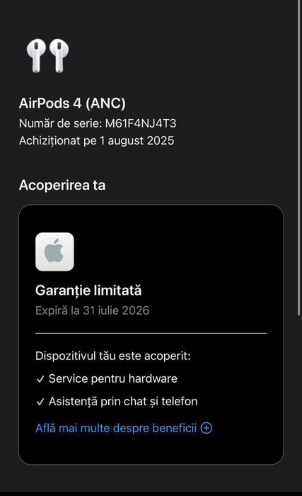 Airpods 4 ANC noi sigilate