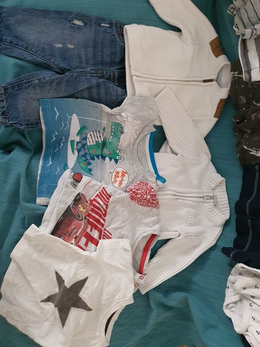 Set lot 11 piese hainute bebe baietel 6 luni