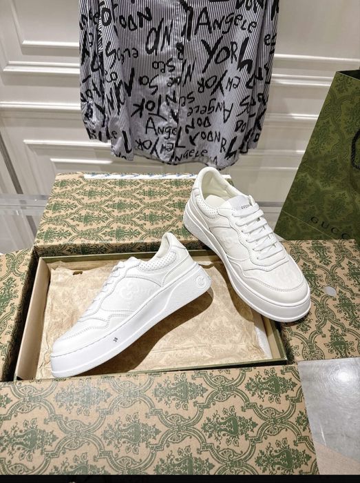 Кеды Gucci белые
