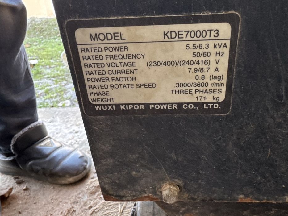 Disel generator KDE7000T3