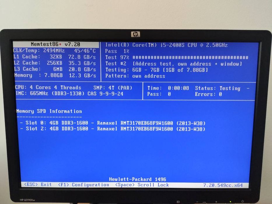 Ramaxel 2x 4GB ddr3L 1600 1rx8 1.35V / 1.5V Sodimm