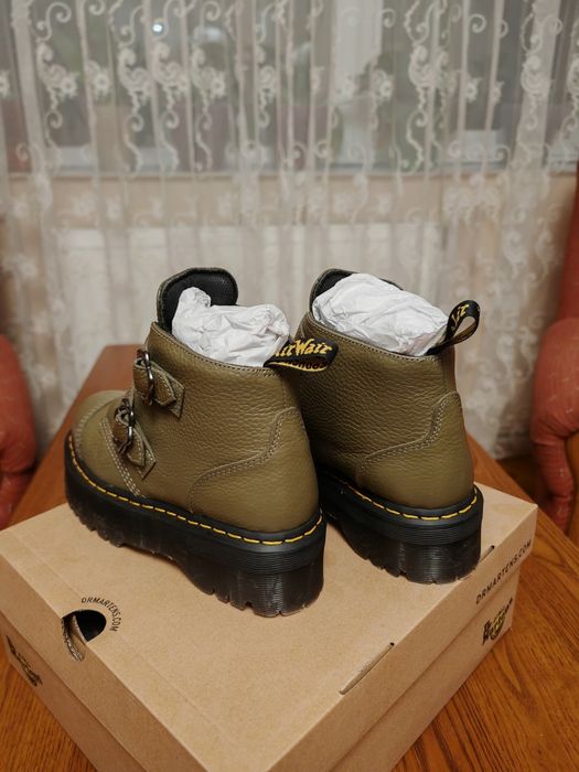 Ghete Dr. Martens Devon Flower Buckle femei