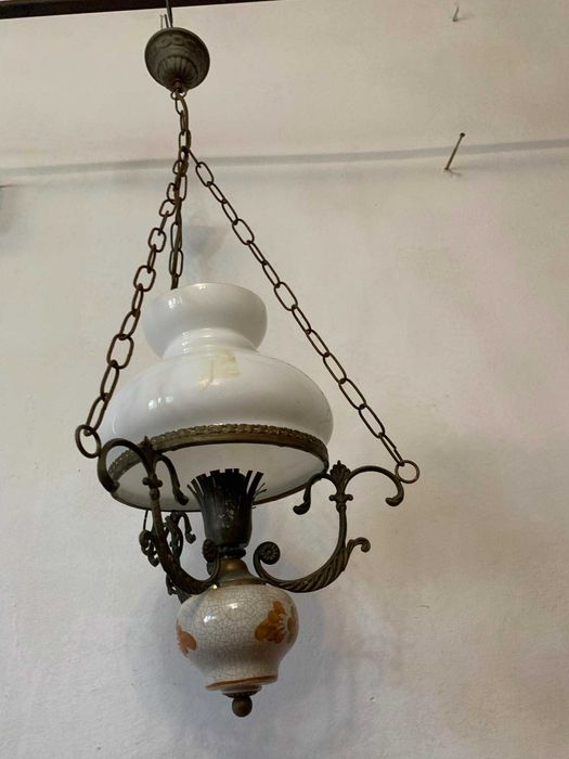 Aplica tavan cu abajur din sticla murano