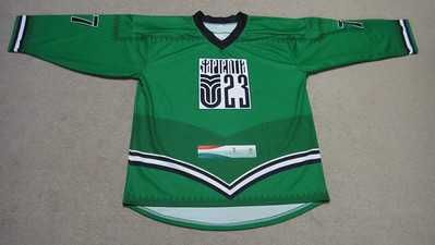 Tricou hockey LNHG Sapientia alb/verde