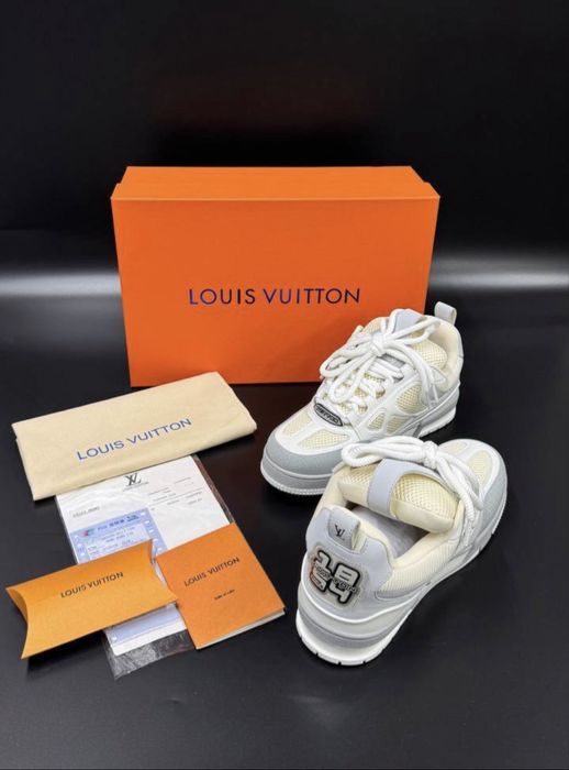 Adidasi Louis Vuitton Skate Grey Monogram