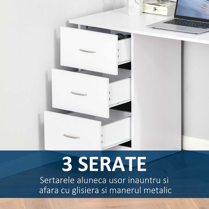 Birou Modern Alb , HOMCOM , x3 bucati disponibile