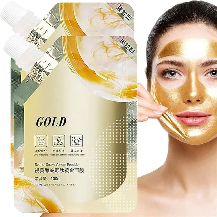 Acid Gold Mask  yuzdagi ajinlarni yo'q qiluvchi oltinrang qalin krem