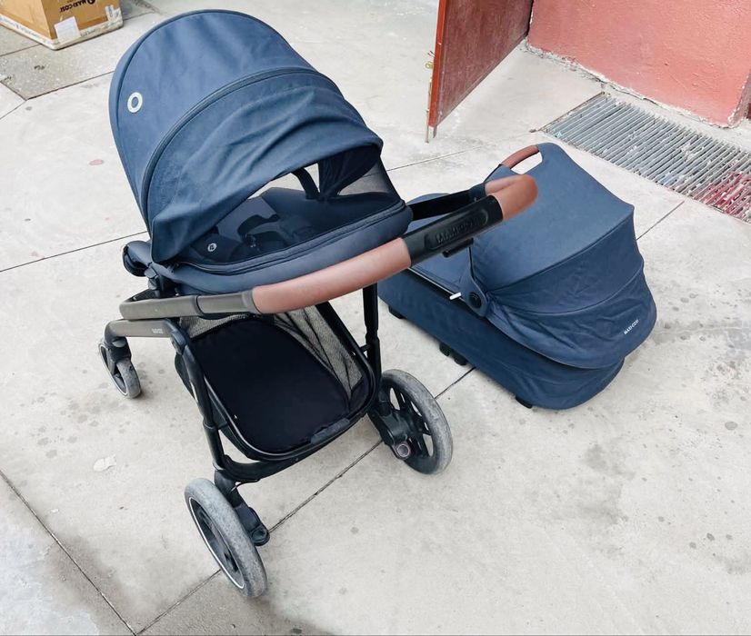 Комбинирана бебешка количка Maxi-cosi Plaza + 2в1 - essential graphite