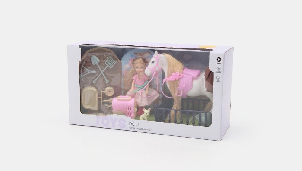 Кукла Барби с кон и аксесоари