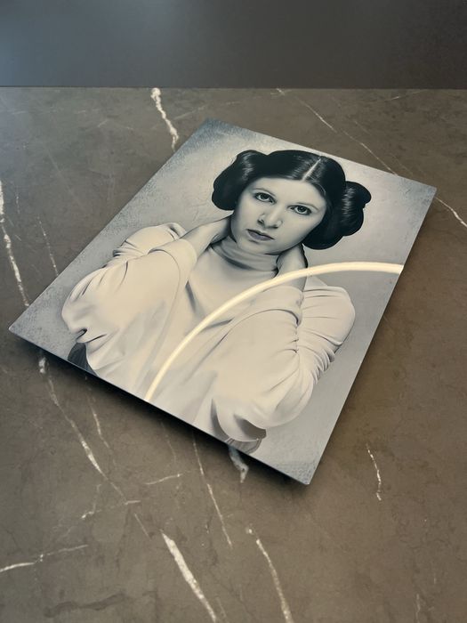 Уникален метален постер на Лея Органа/ Princess Leia. Star wars