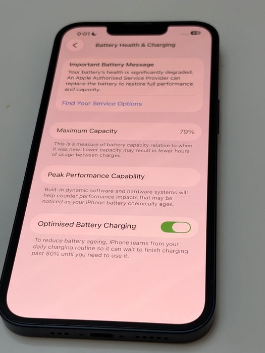 iPhone 13 midnight 128 gb