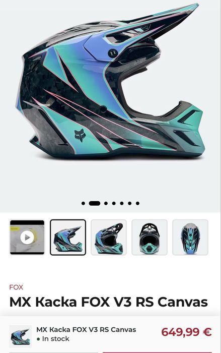 FOX V3 RS MX Helmet
