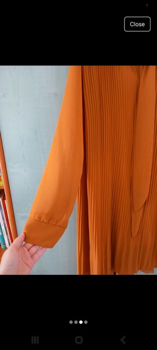 Rochie muștar elegantă