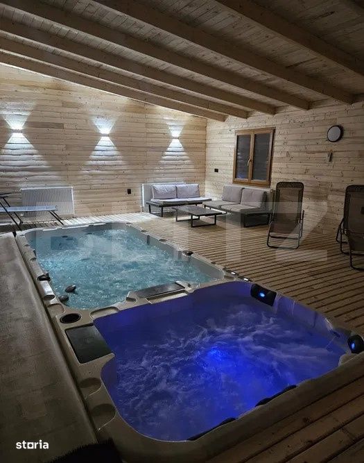 Cabana eleganta cu 2 zone spa, 180mp, teren 1200mp, Marisel