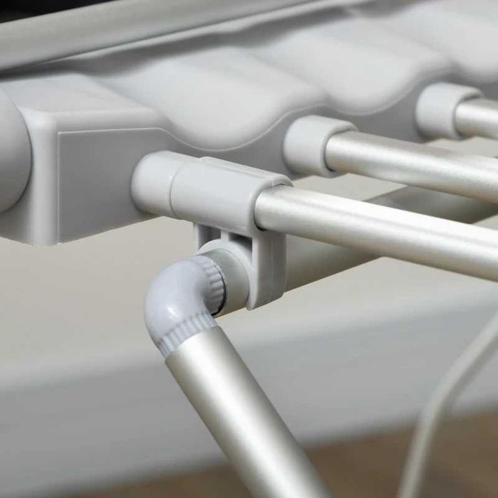 Homcom електрически сушилник за дрехи, сгъваем, 144x53x96 см