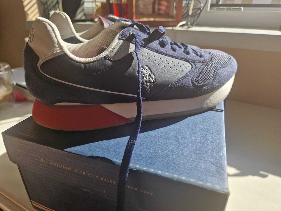 Adidasi Barbati US Polo albastri