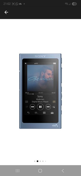 SET SONY Walkman NW-A45/LM + Husa SONY CKS-NWA40 - nou / sigilat