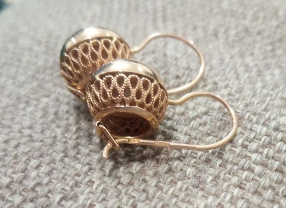 Золотые серьги оригинал 583 проба