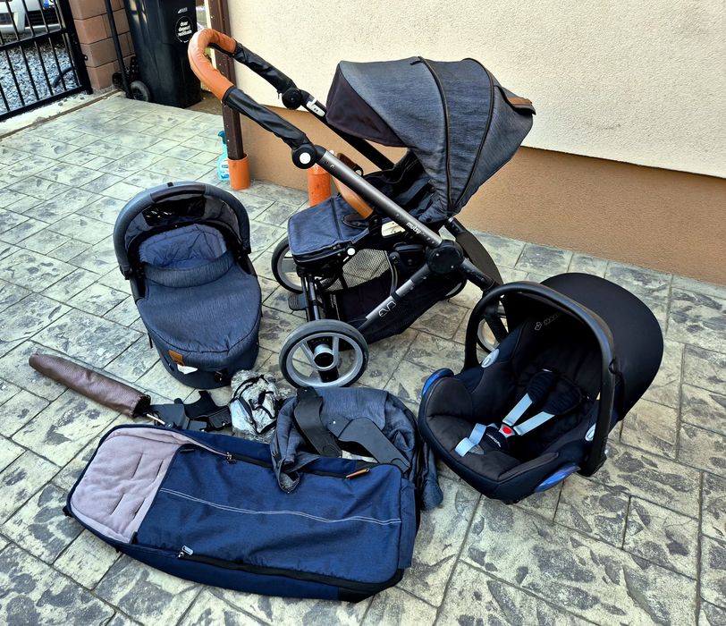 Cărucior Musty Evo 2 în 1 + scoică Maxi-Cosi