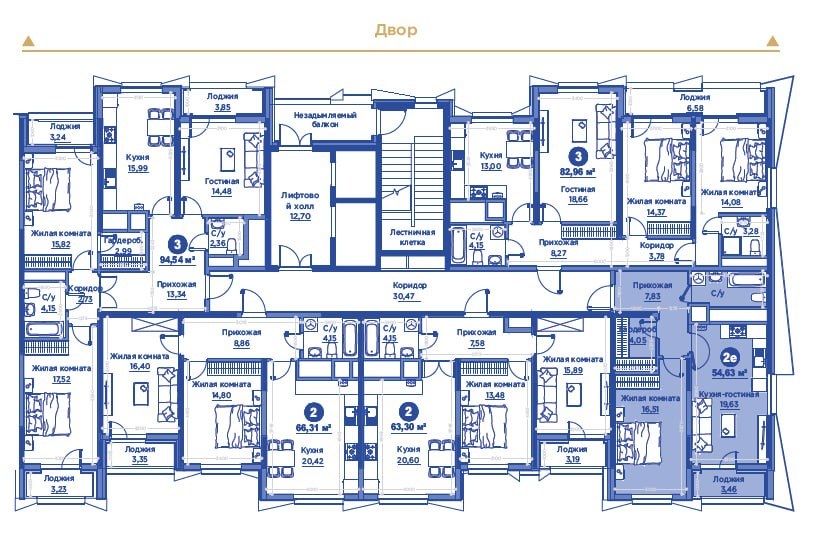 СРОЧНО ПРОДАЁТСЯ Квартира Новостройка ЖК MURAD BUILDINGS 54м2 8-этаж