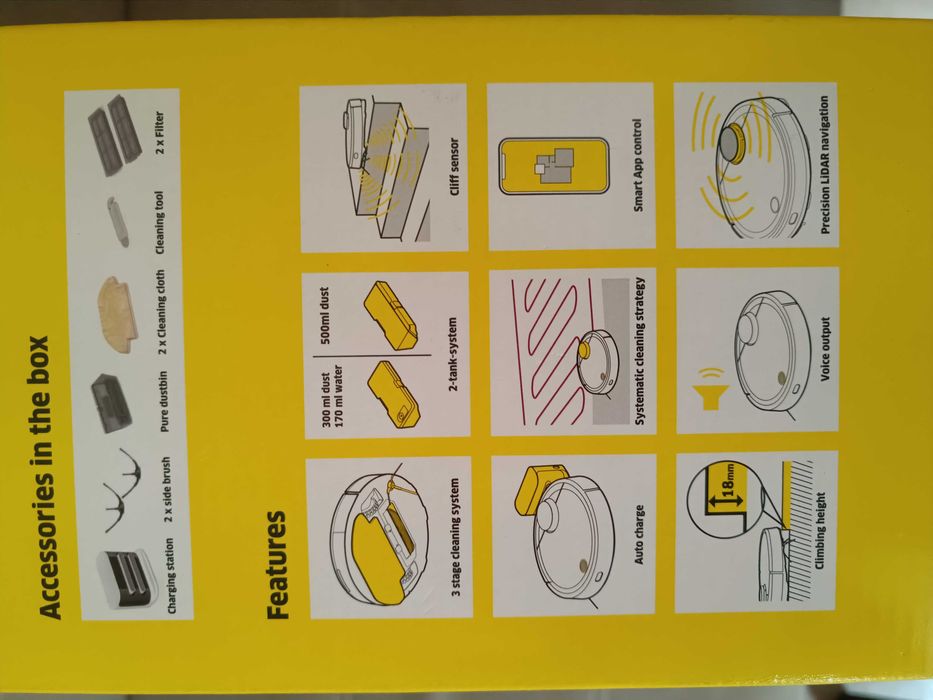 Прахосмукачка робот Karcher RCV 3 за сухо и мокро почистване