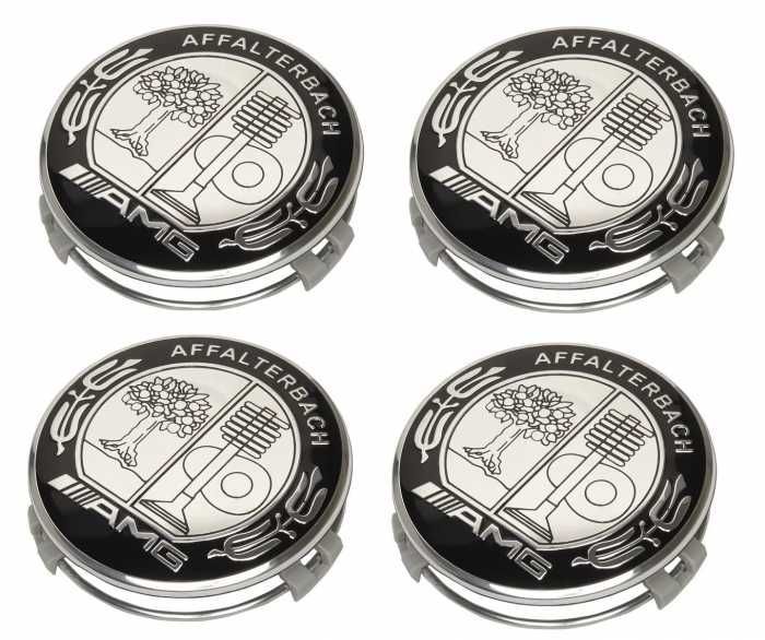 set 4 capace jante aliaj mercedes benz amg 75mm (cu inel) a0004003100