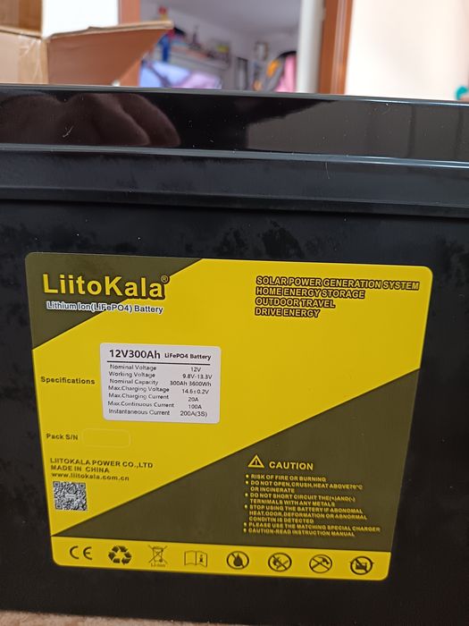 Baterie liitokala lifepo4 300amperi,noi,12volti
