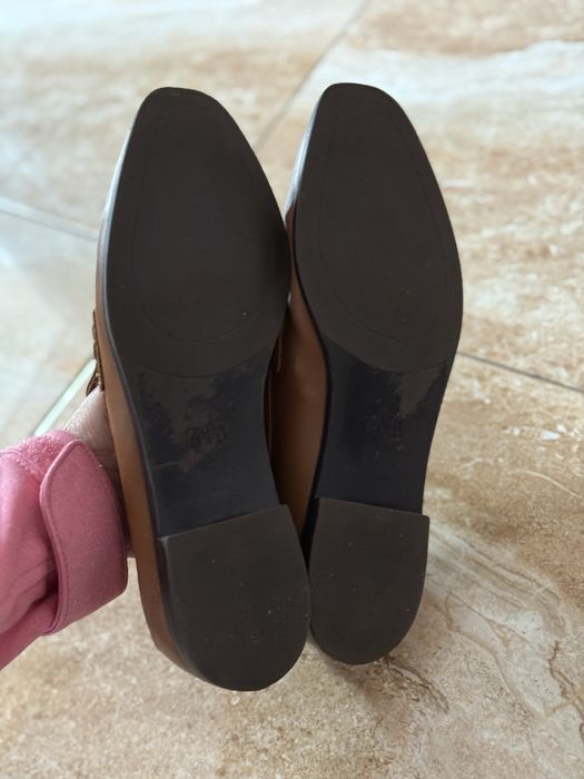Loafers piele naturala Zara 37