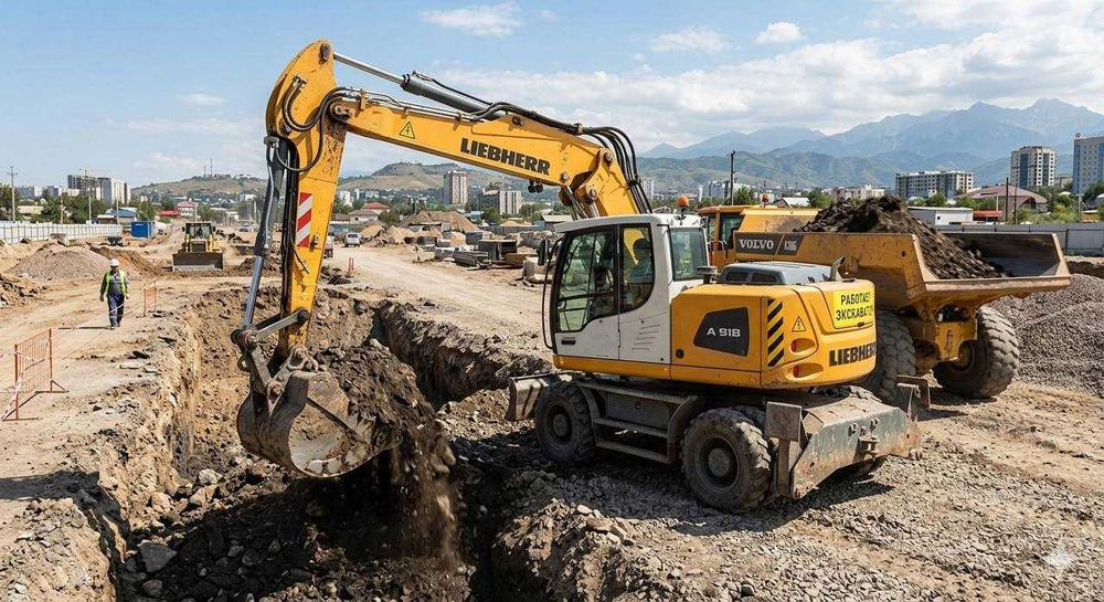 Аренда колесного экскаватора