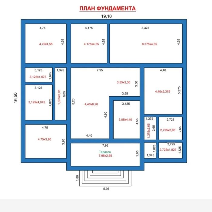 Фундамент куятын бригада бар