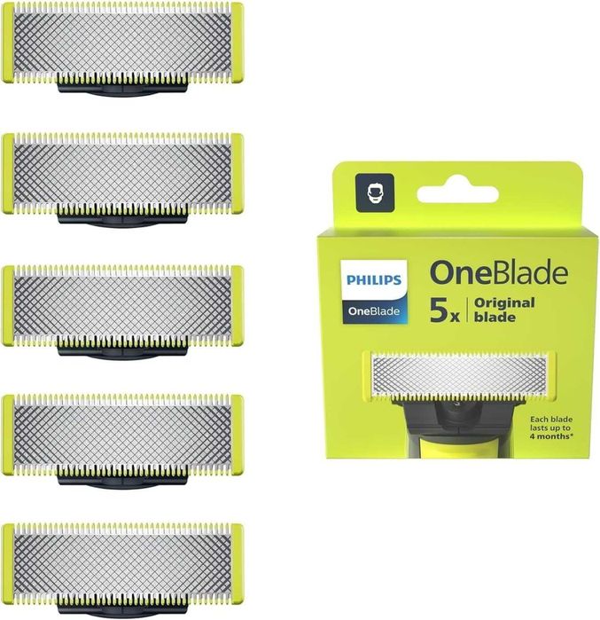 Оригинални Резервни Ножчета PHILIPS OneBlade 360 QP250/50, 5 Броя