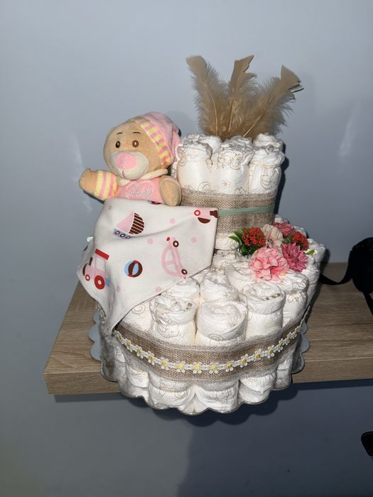 Мотор от памперси - Торта от памперси