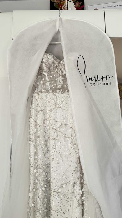 Rochie de mireasă unică – 2 în 1, stare impecabilă!