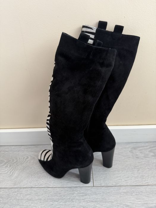 Cizme piele intoarsa  toc 10,5CM
