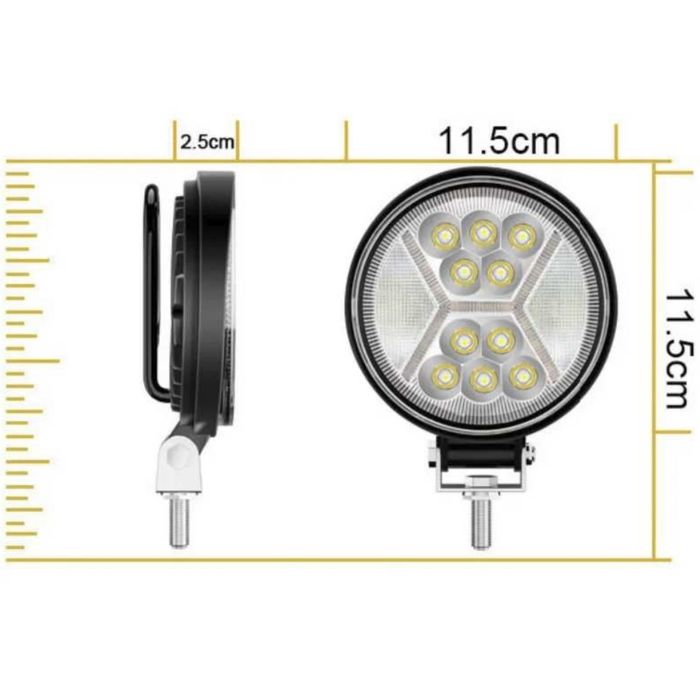 Мощен LED Халоген 156W с усилени диоди Прожектор Диоден Фар