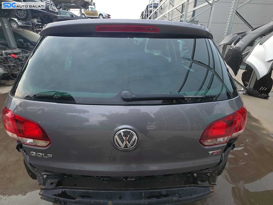 Haion Hayon Portbagaj Dezechipat cu Luneta Geam Sticla Volkswagen Golf 6 Hatchback Scurt 2008 - 2013 Culoare Gri LA7T United Grey Metallic [Q8032]