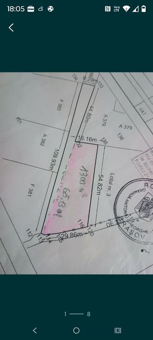 Vând teren intravilan, zonă foarte liniștită