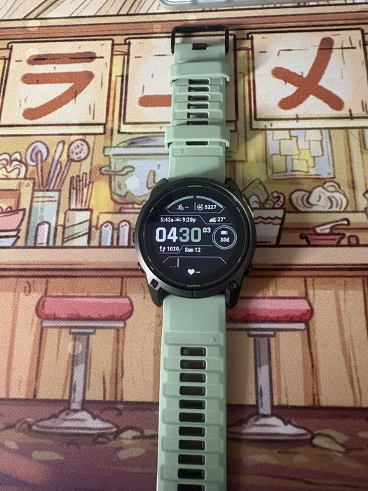 Ceas Garmin Enduro 3 Solar Sapphire Titanium 51MM + Curea de Ceas Garmin QuickFit 26 Willow/Graphite Silicone.