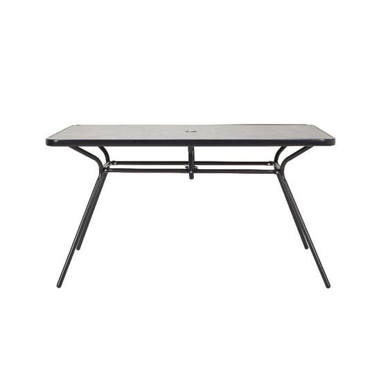 Set terasa / mobilier gradina cu masa fixa, dreptunghiulara, 6 scaune